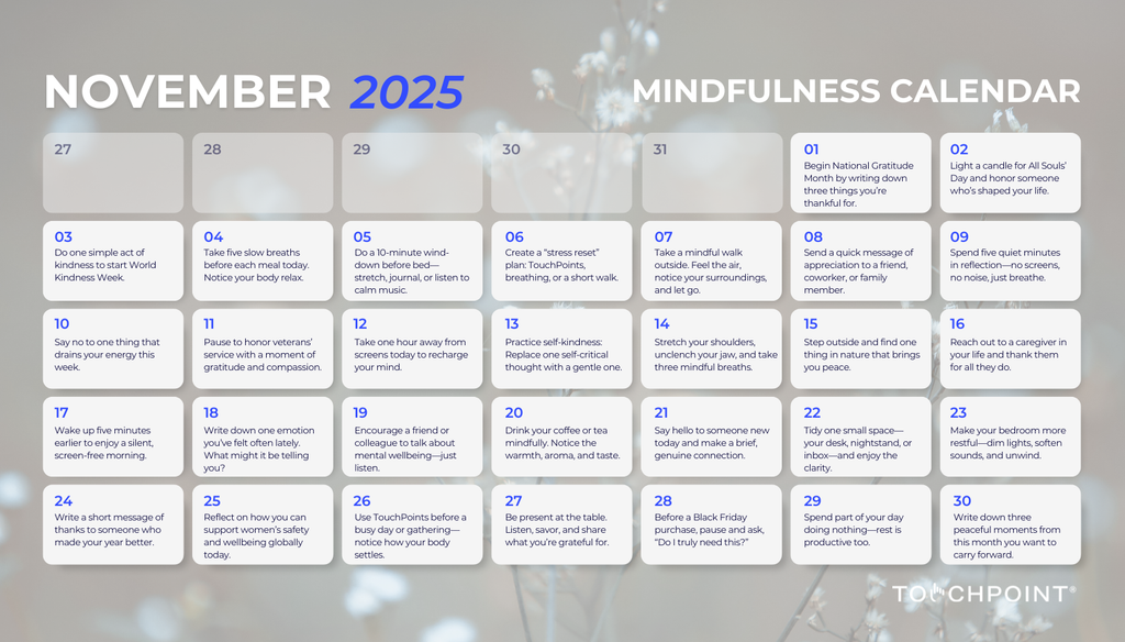 The November 2025 Mindfulness Calendar Is Here!