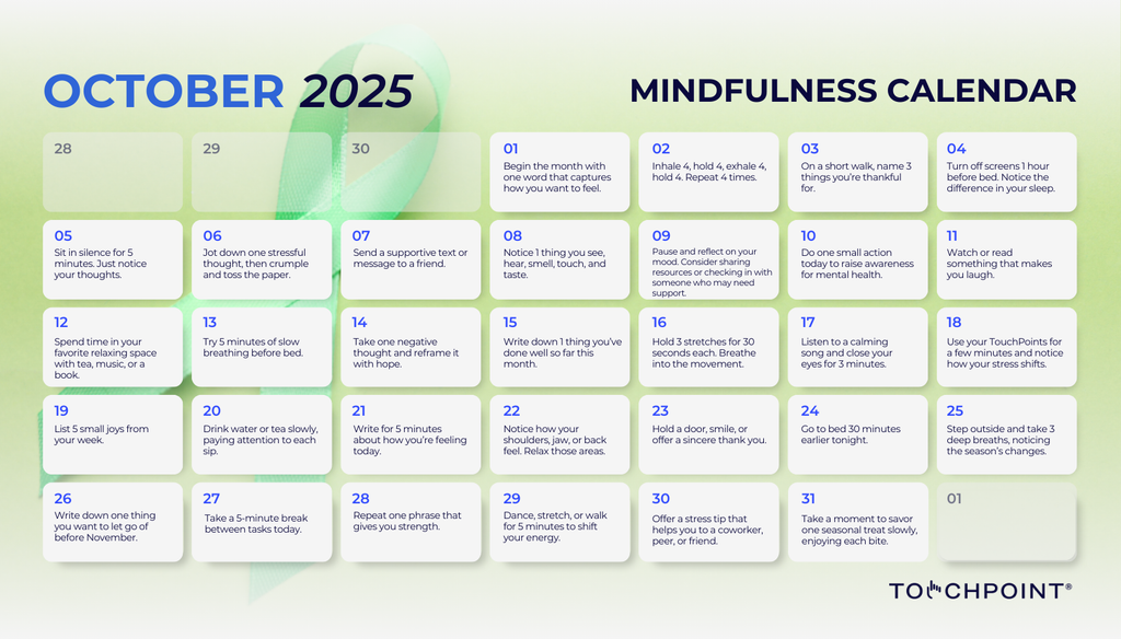 The October 2025 Mindfulness Calendar Is Here!