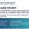 Supporting Calm and Meditation While Working Through Combat-related Stress With Touchpoints