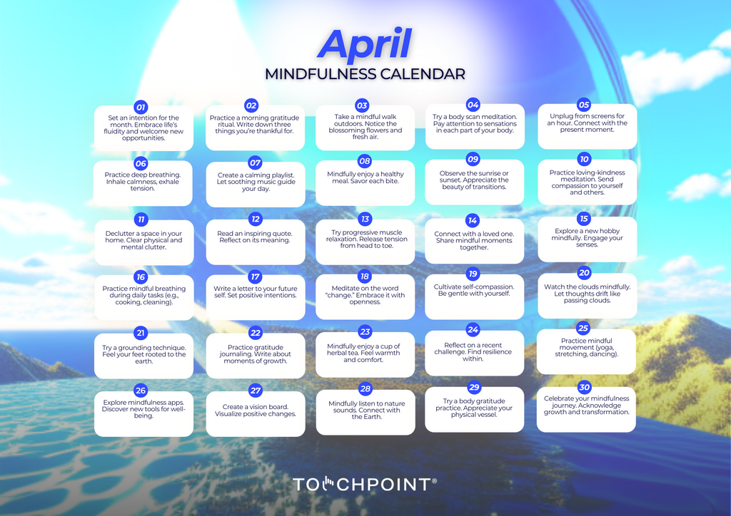 The April Mindfulness Calendar is Here!