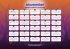 The November Mindfulness Calendar is Here!
